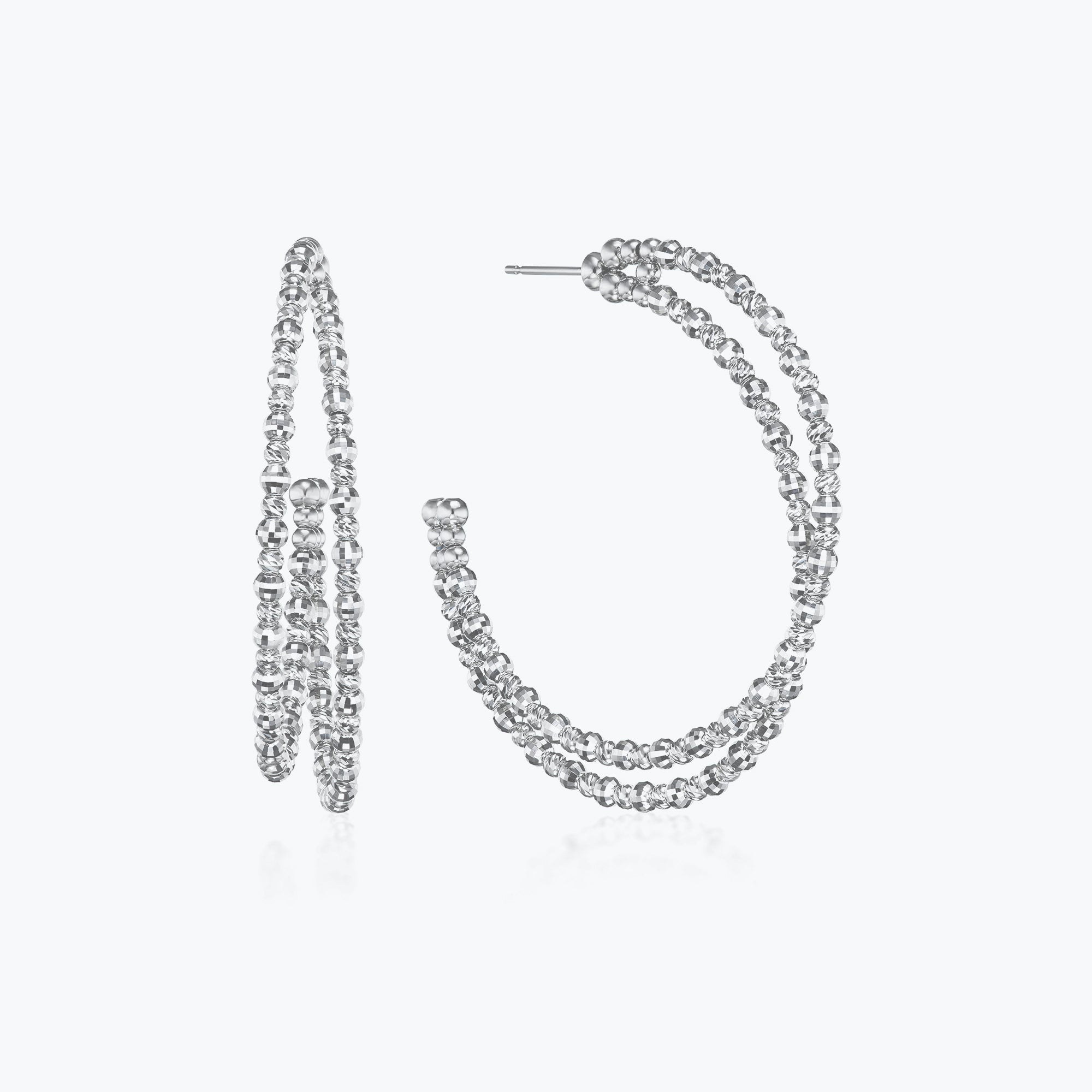 店舗用品 hoopu Ripple Hoop Earrings | Nominal