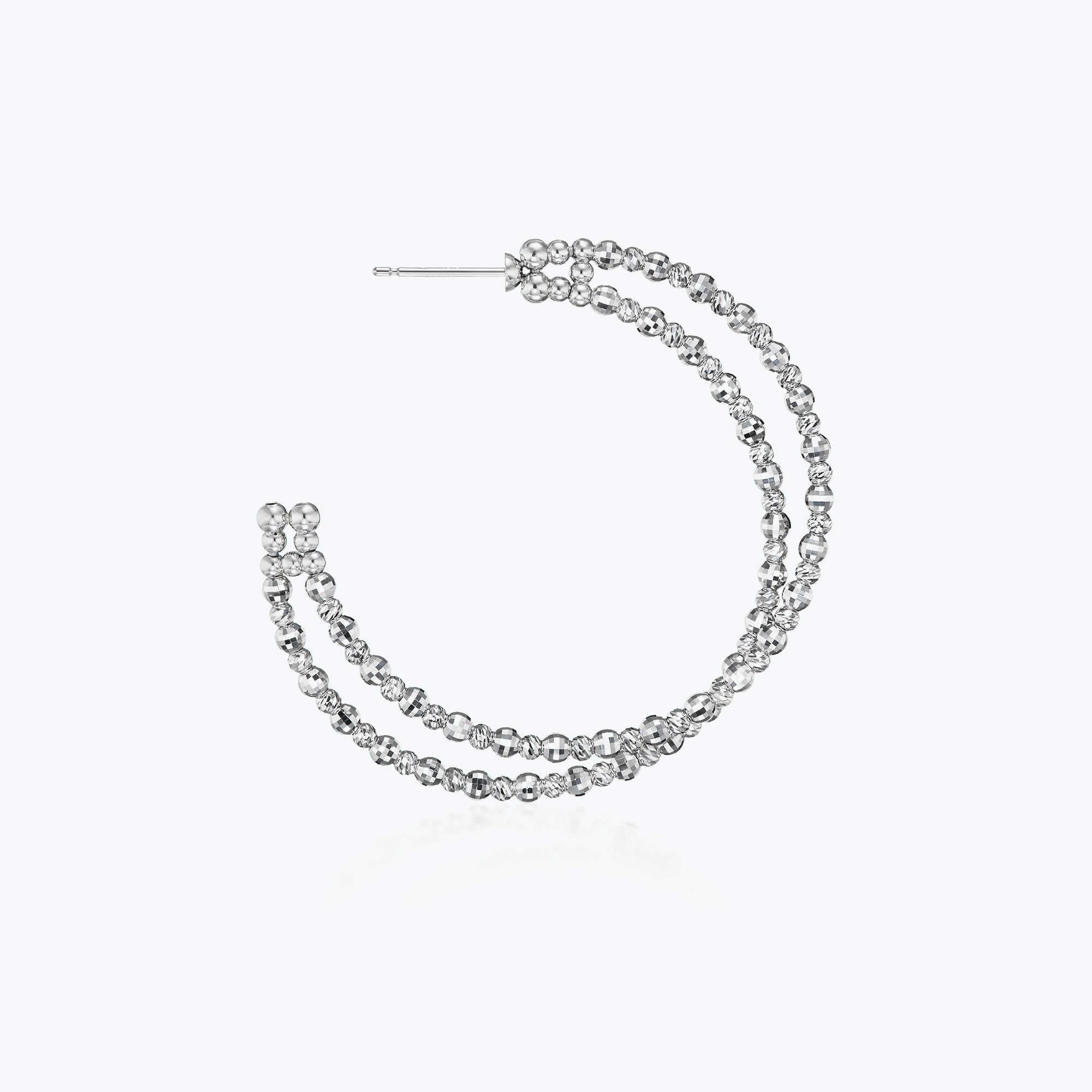 店舗用品 hoopu Zeta Brushed Hoop Earrings in Gold – heiressstore